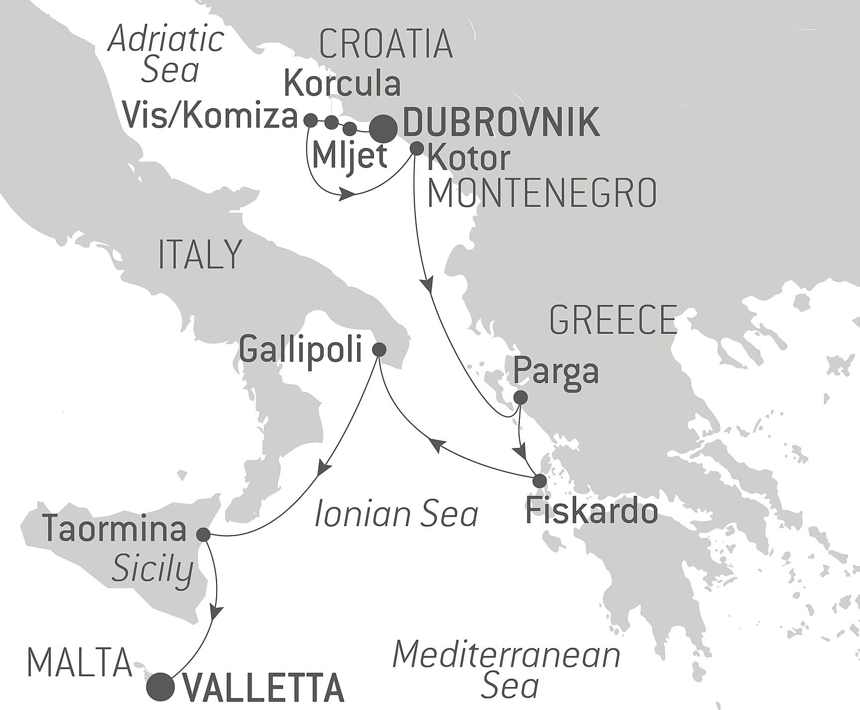 From the Adriatic to the Ionian Sea