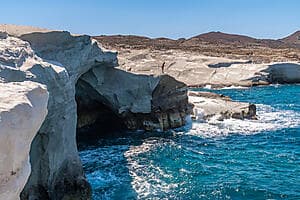 Hike between the coves in Milos