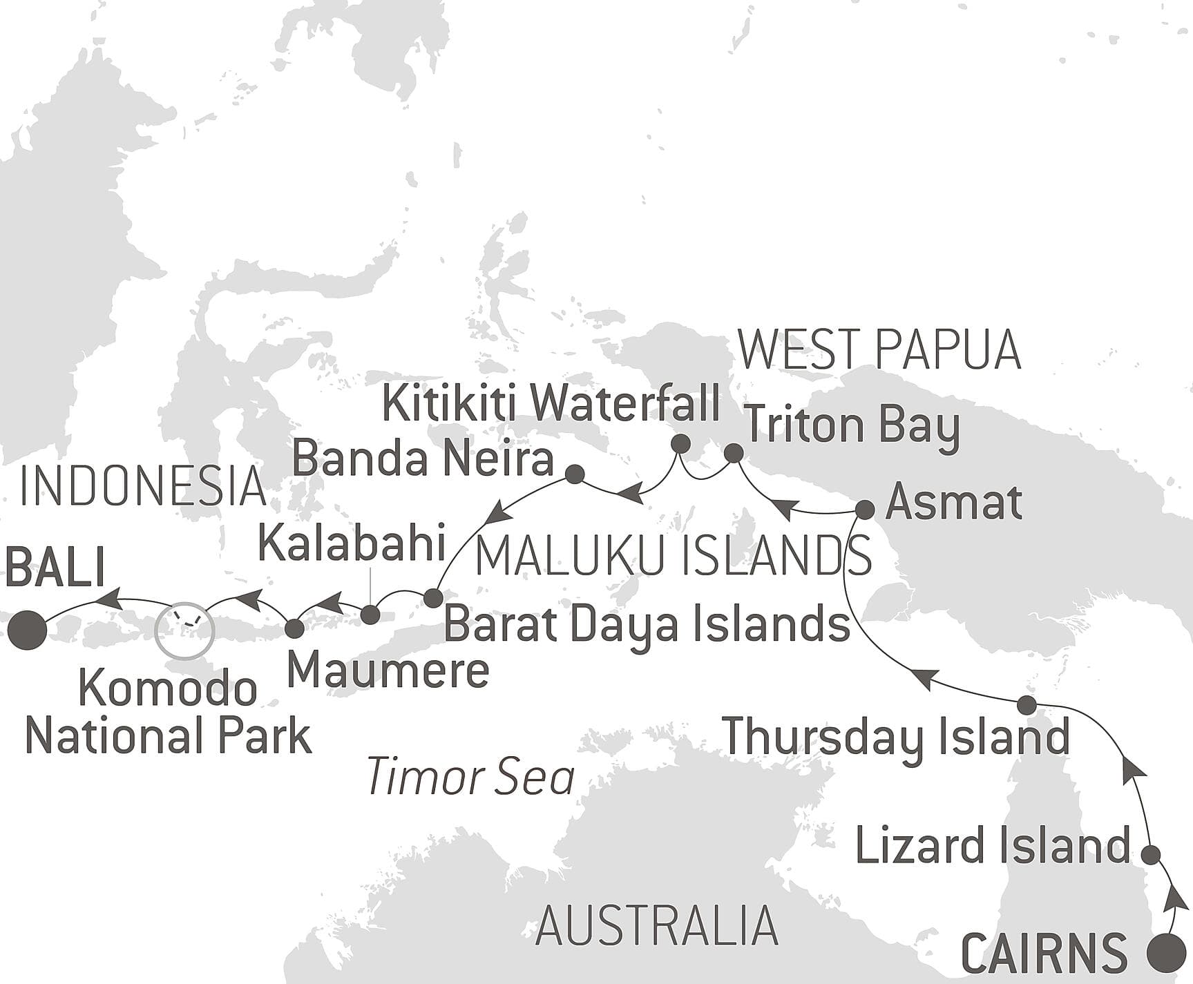 Tropical Odyssey between North East Australia and Indonesia