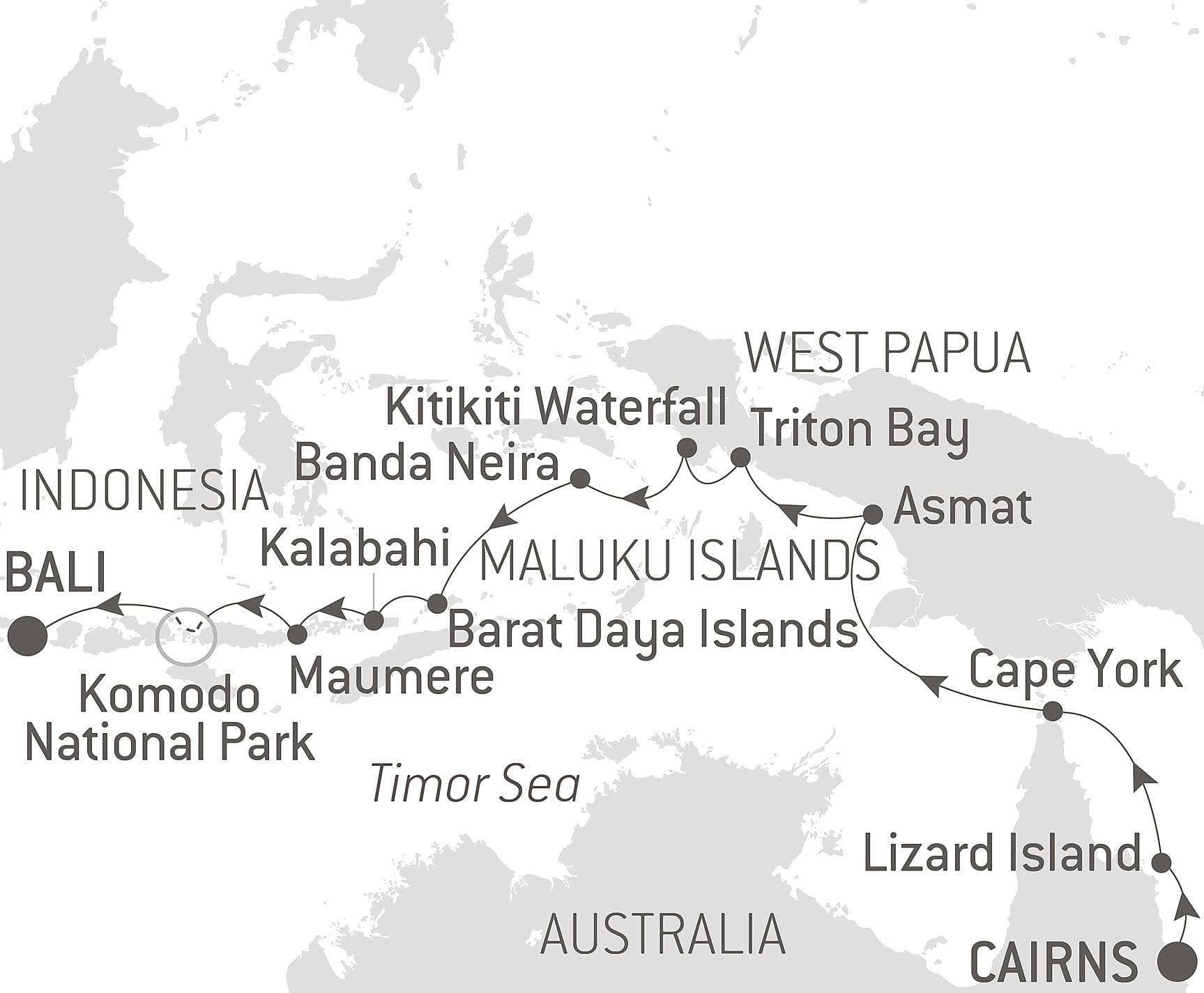 Tropical Odyssey between North East Australia and Indonesia