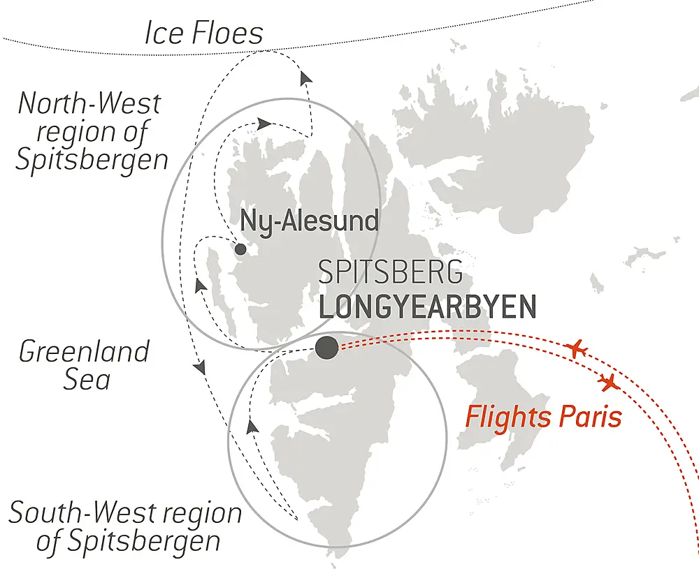 Fjords and glaciers of Spitsbergen
