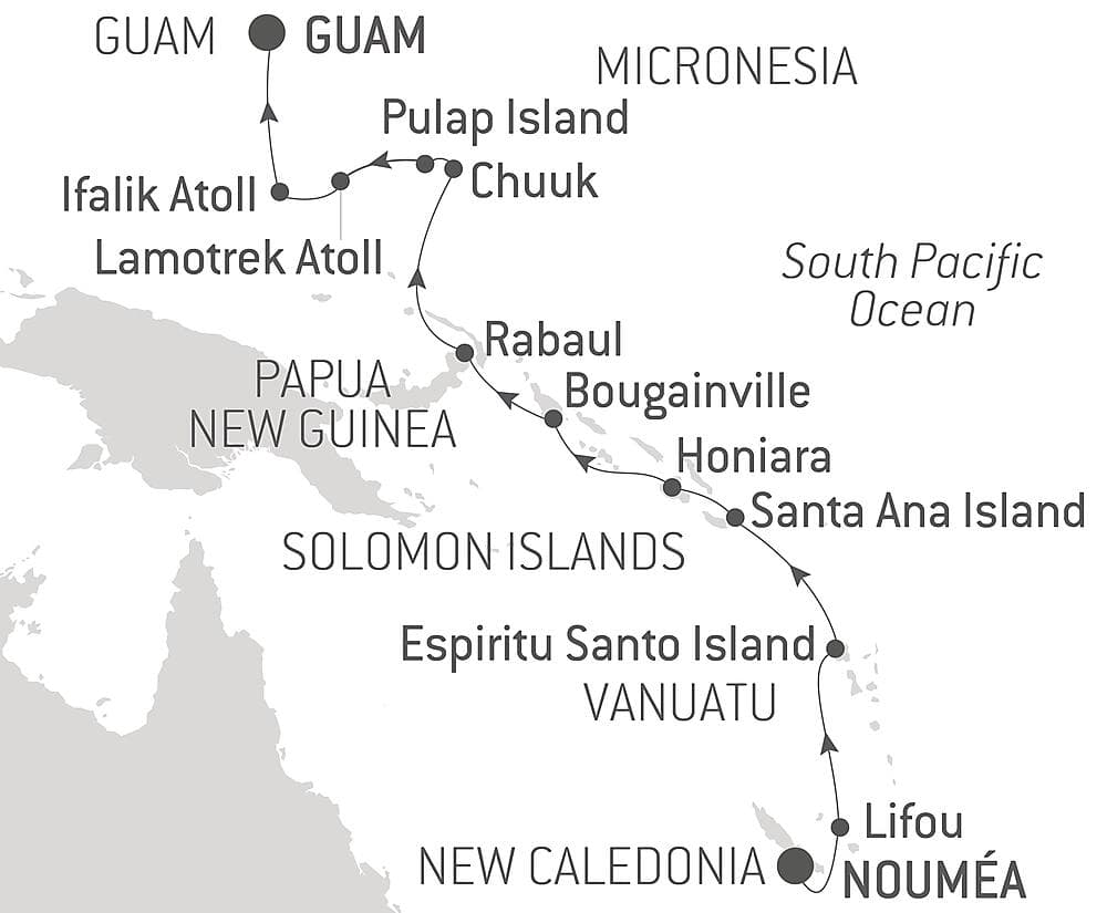 From New Caledonia to Micronesia