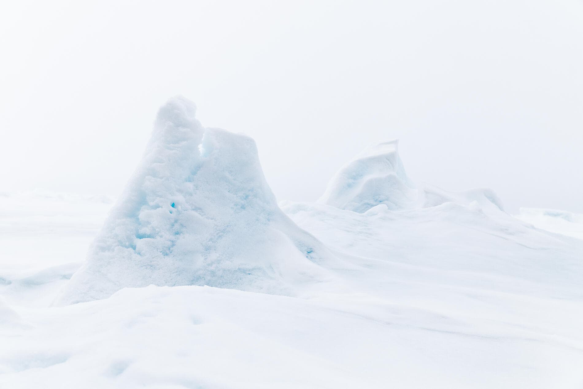 The Geographic North Pole and the east coast of Greenland  