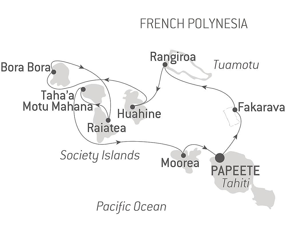 Society Islands & The Tuamotus null