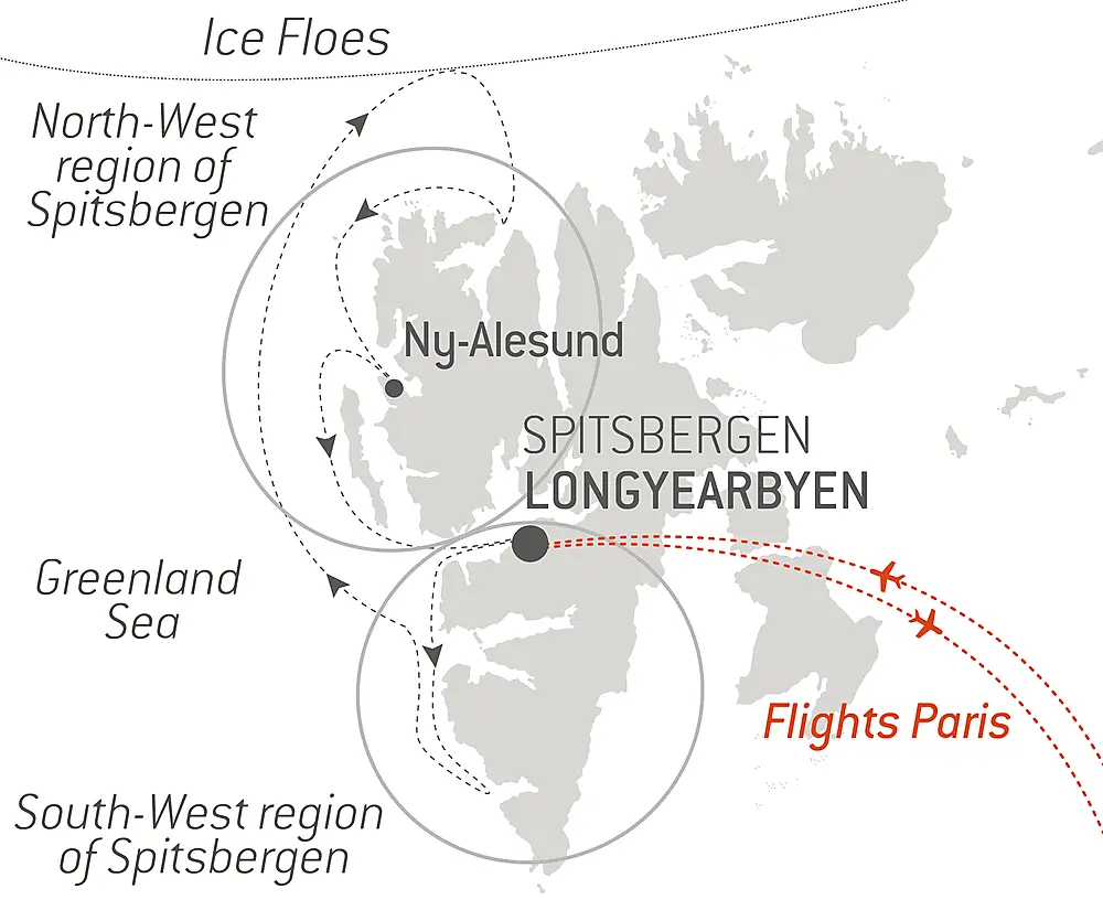 Fjords and glaciers of Spitsbergen  null