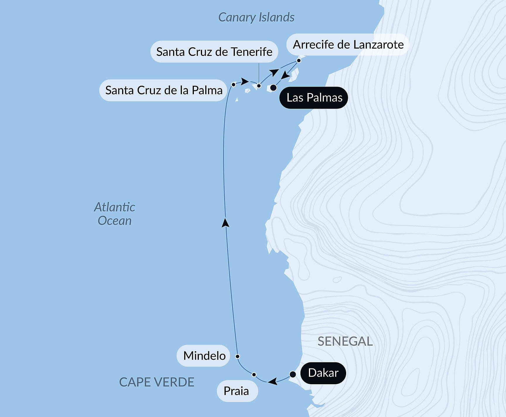 Volcanic landscapes from Cape Verde to Canary Islands