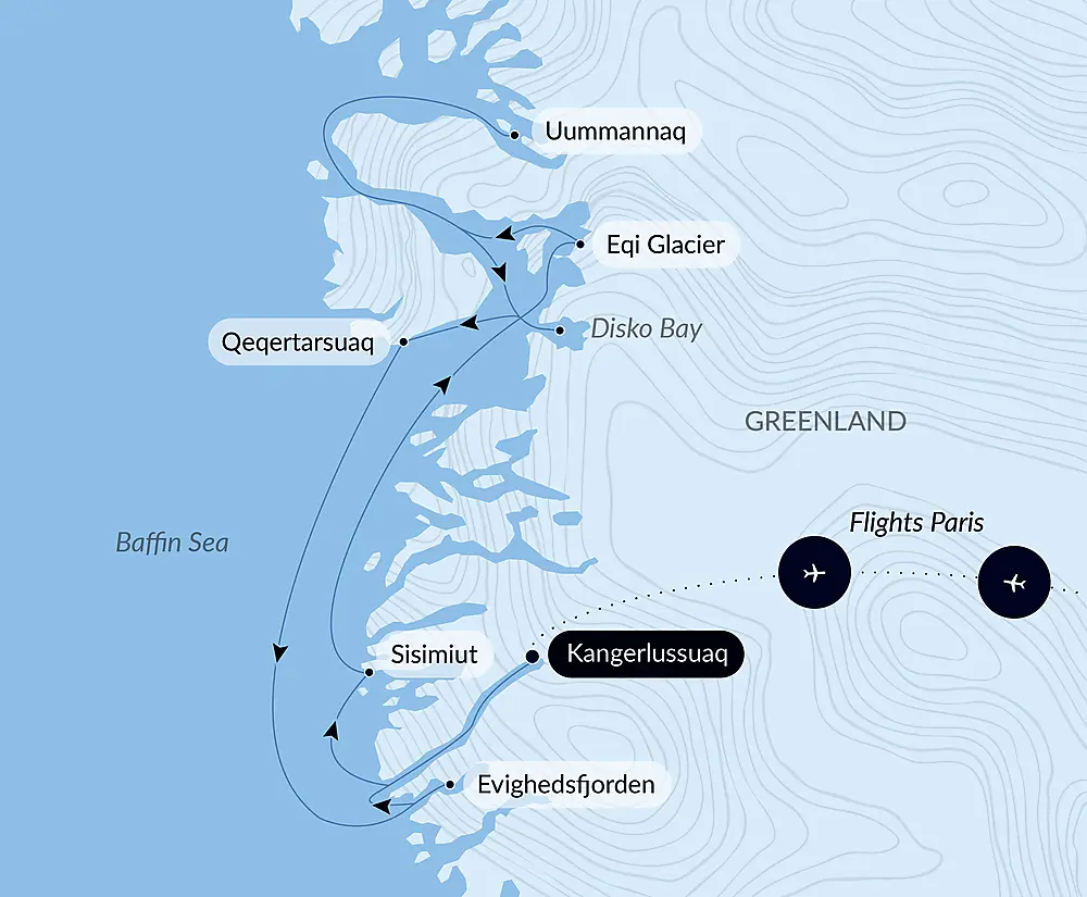 Disko Bay and Inuit villages