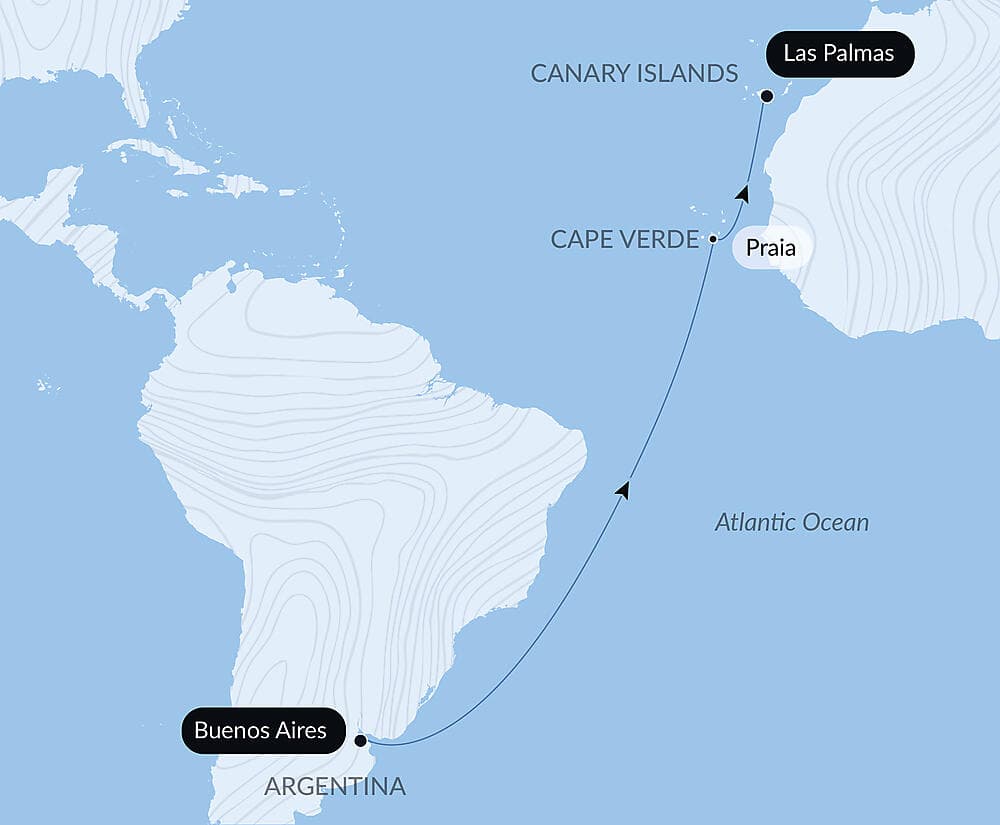 Ocean Voyage: Buenos Aires -  Las Palmas de Gran Canaria null