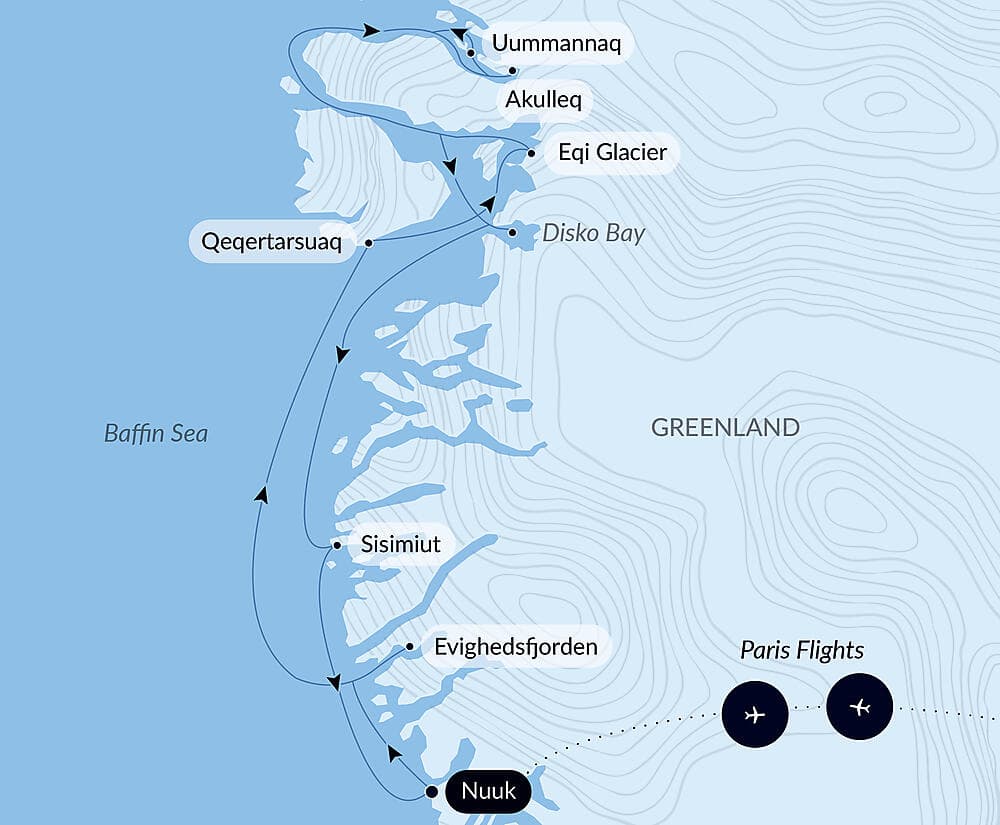 Disko Bay and Inuit villages