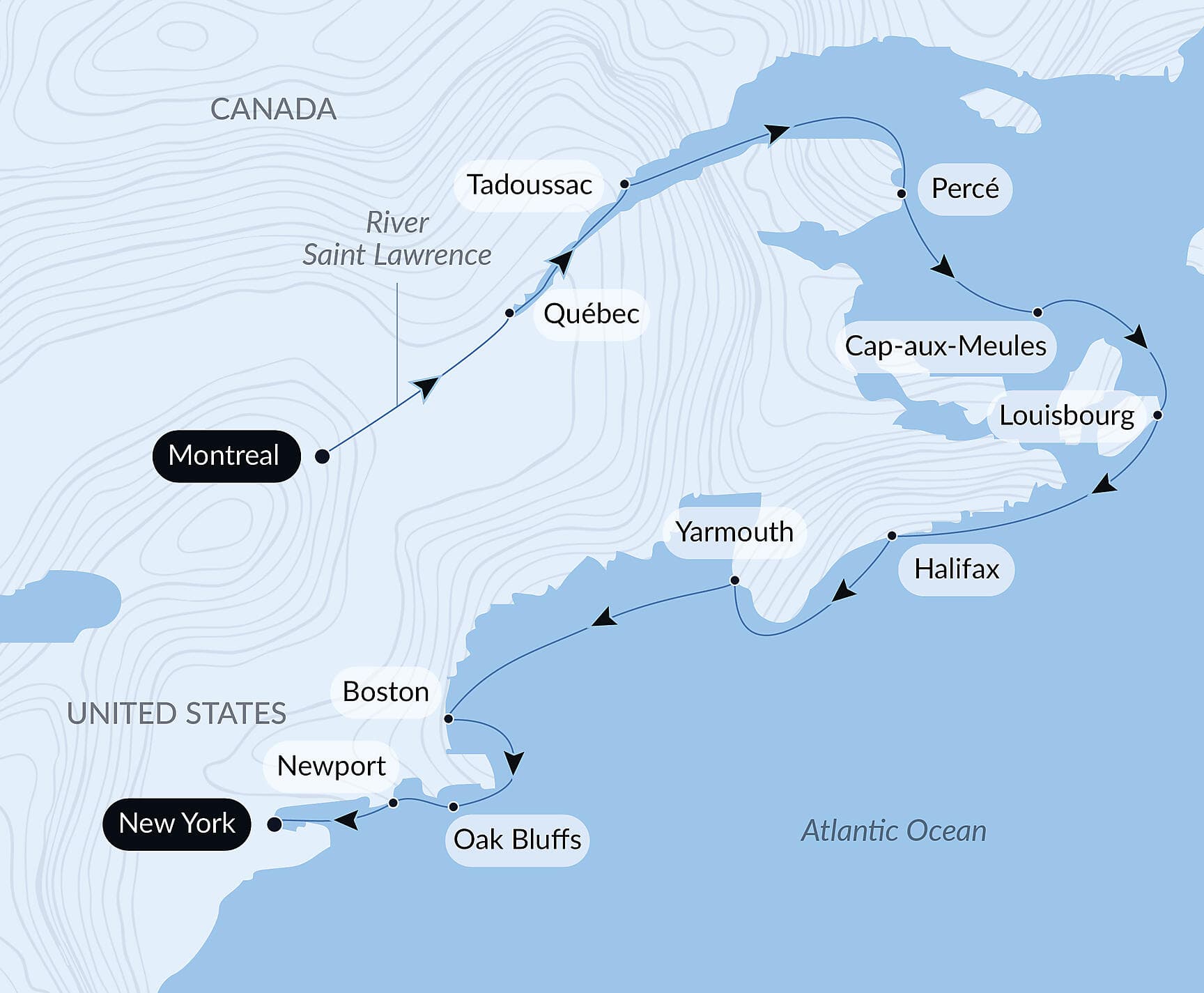 From Québec to the Big Apple: nature & remarkable cities