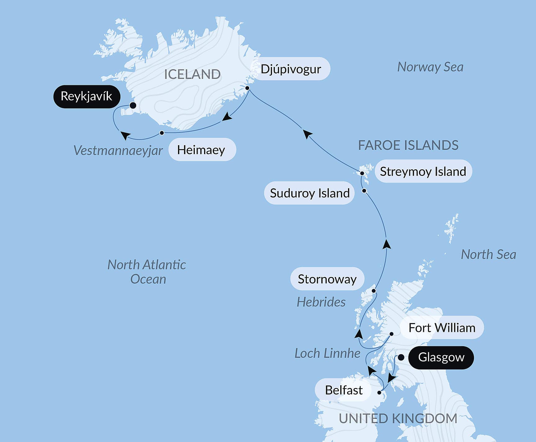 Wild lands of Scotland, the Faroe Islands and Iceland