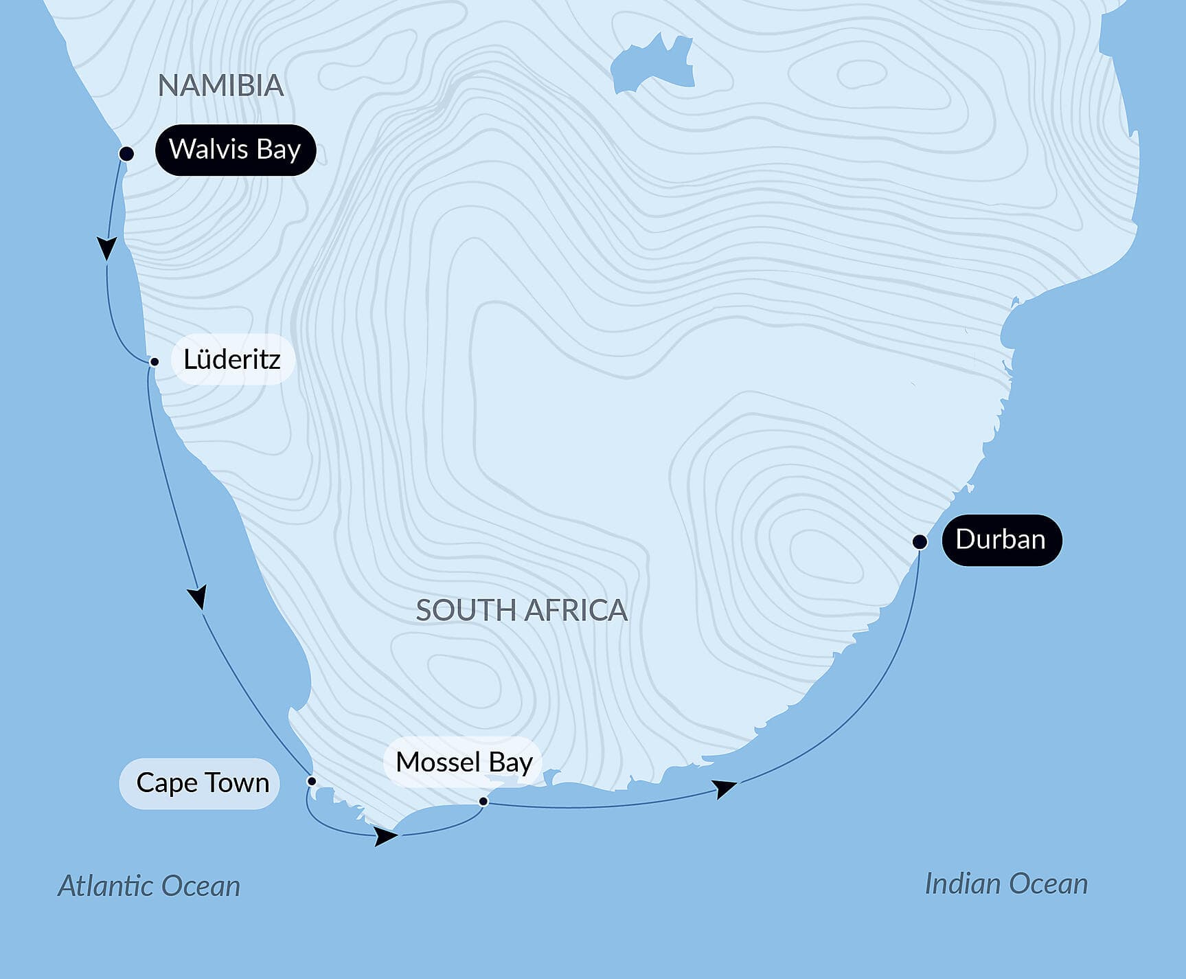 Namibian & South African Coastlines