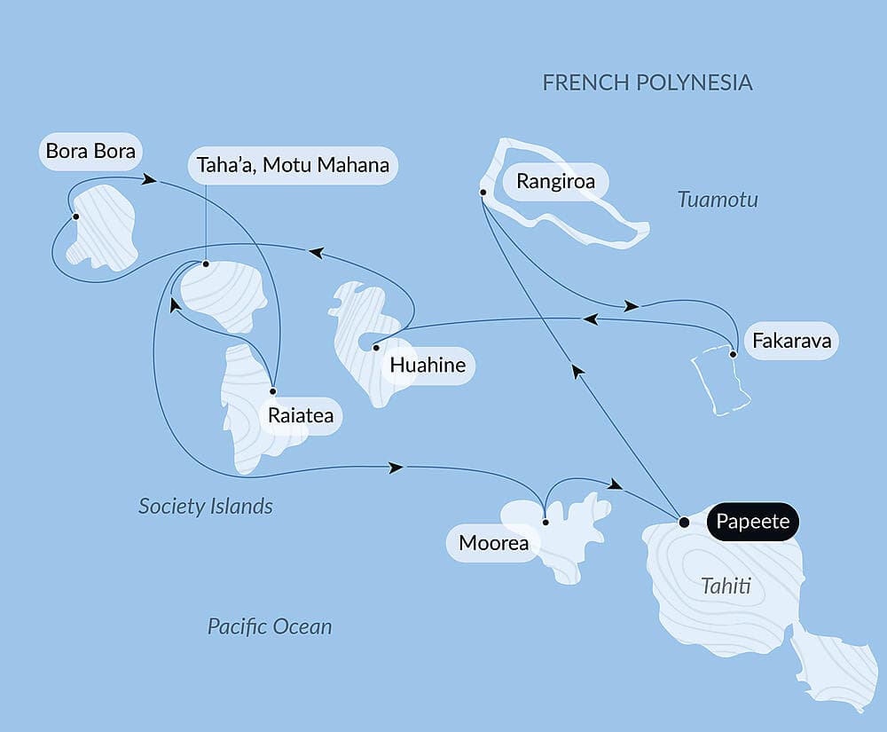 Society Islands & The Tuamotus null