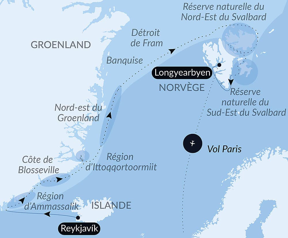 In the ice of the Arctic, from Greenland to Svalbard