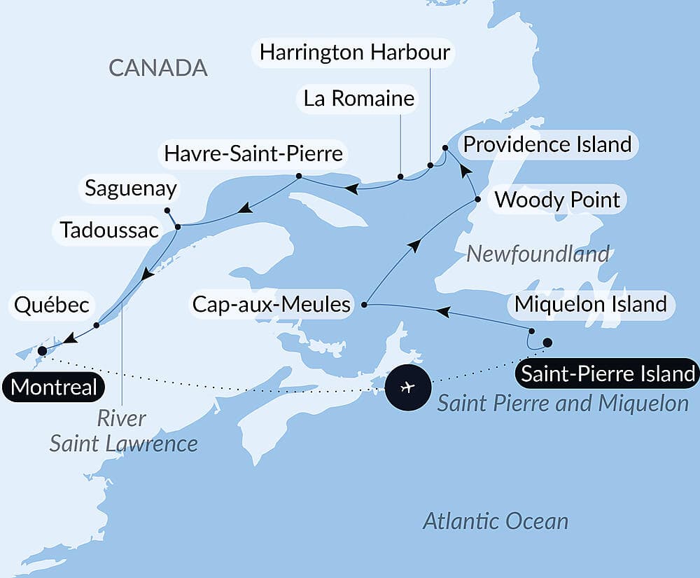Exploration along Saint Lawrence null
