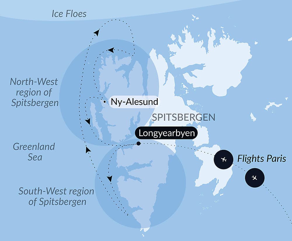 Fjords and glaciers of Spitsbergen  null