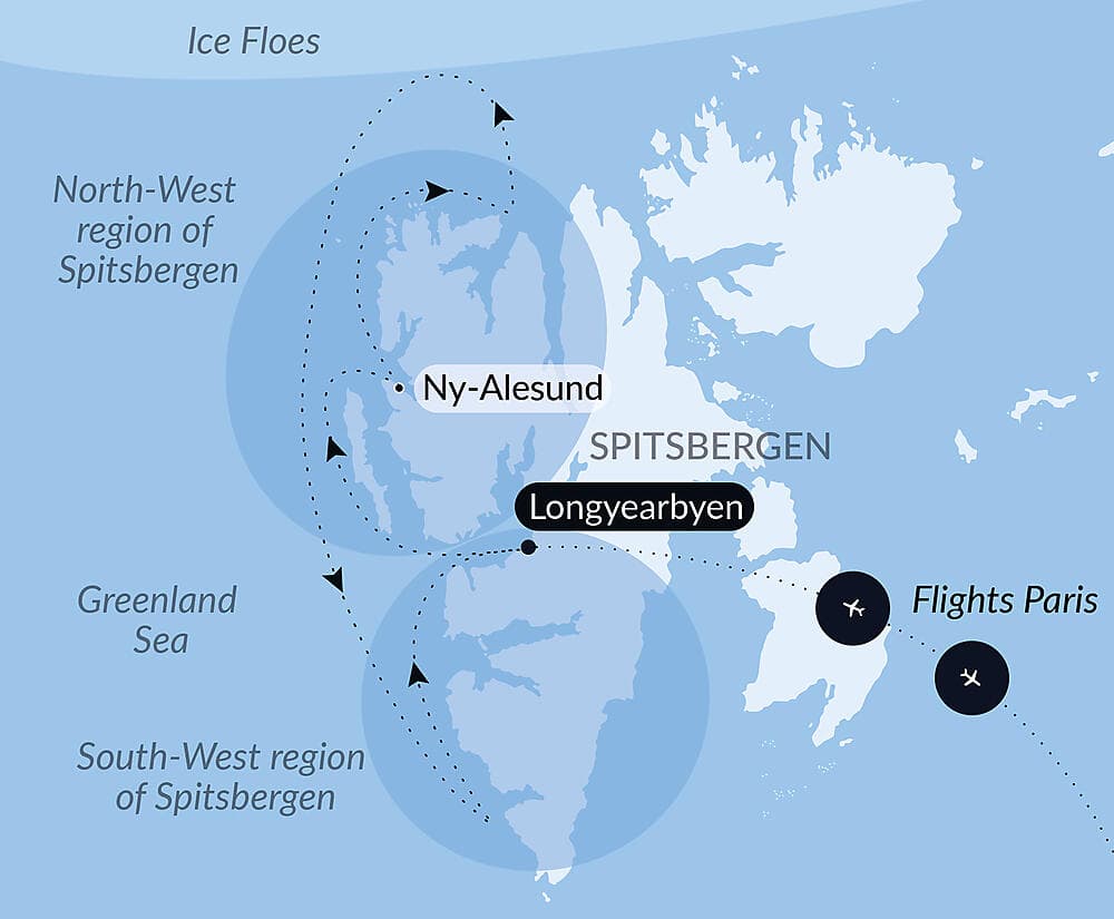 Fjords and glaciers of Spitsbergen  null