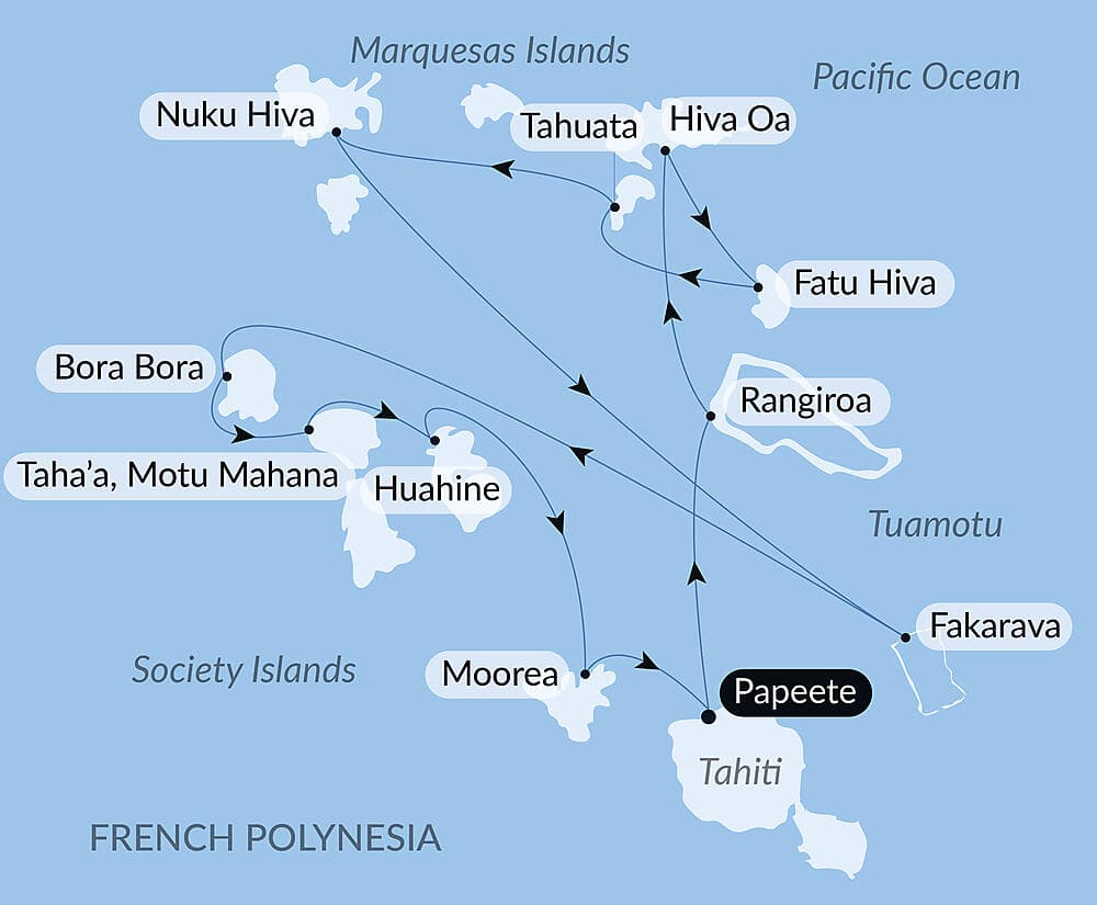 Marquesas, The Tuamotus & Society Islands