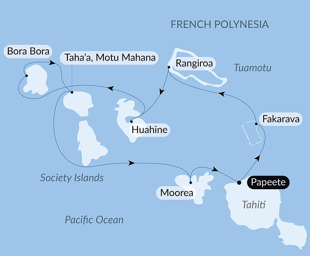 Society Islands & The Tuamotus null