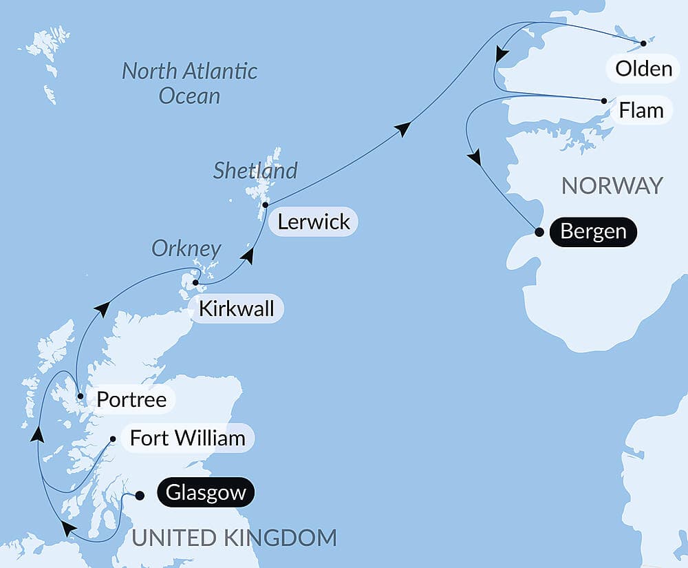 Scottish Isles and Norwegian Fjords Voyage – with Smithsonian Journeys