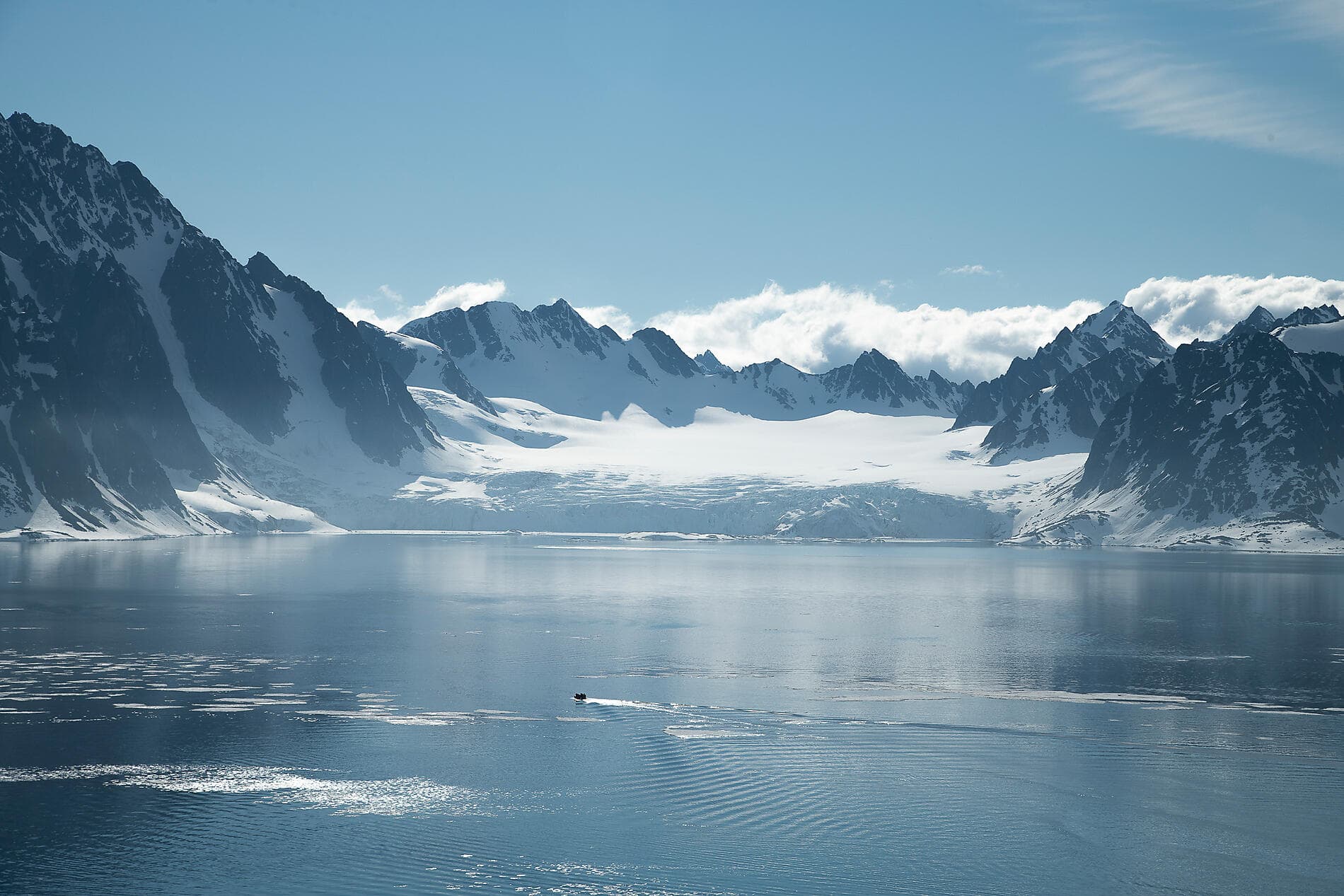 Fjords and glaciers of Spitsbergen  