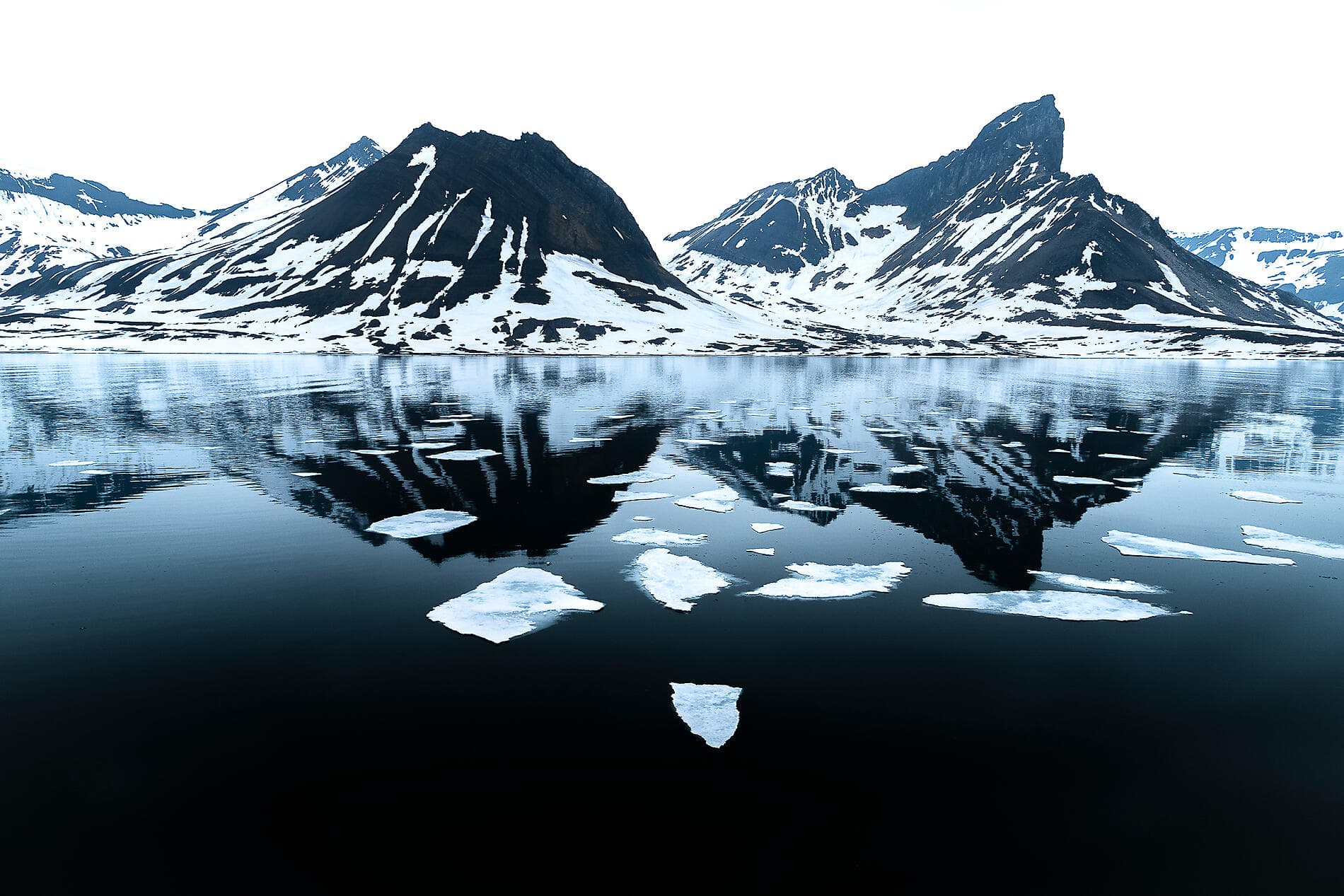 Fjords and glaciers of Spitsbergen  