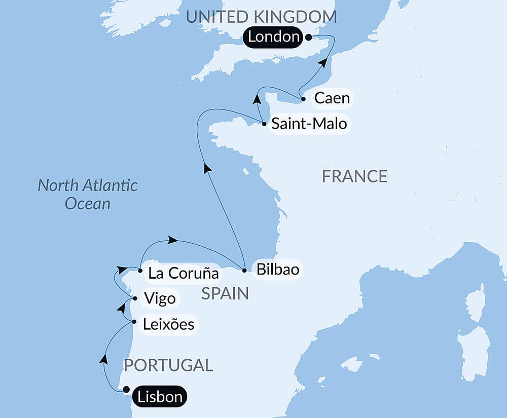 Lisbon to London: Cruising Europe's Western Shores – with Smithsonian Journeys