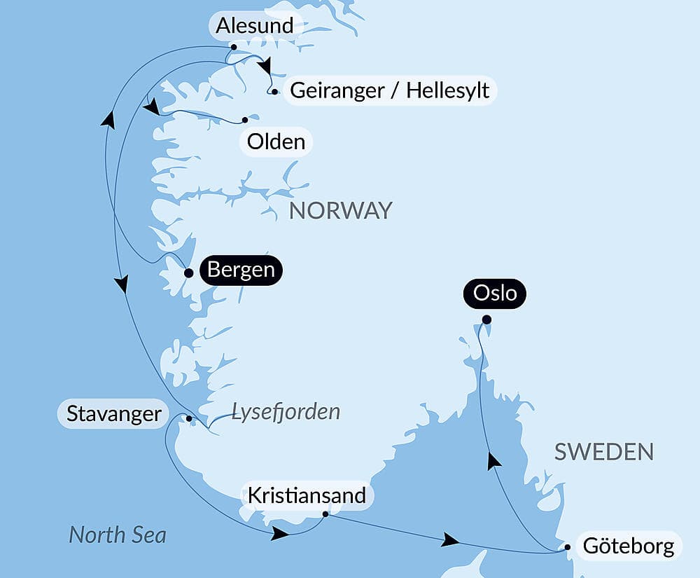 Cruising the Norwegian Fjords – with Smithsonian Journeys null