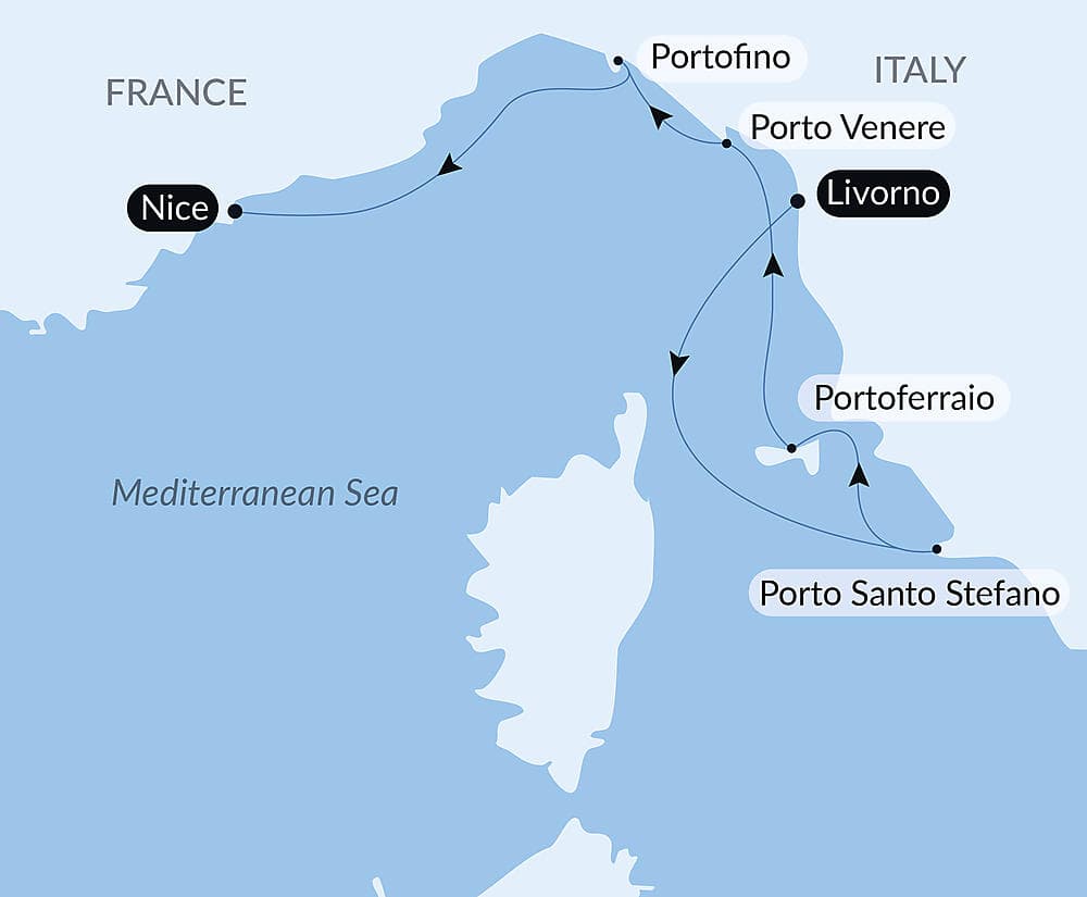 Tuscany, Liguria and the French Riviera