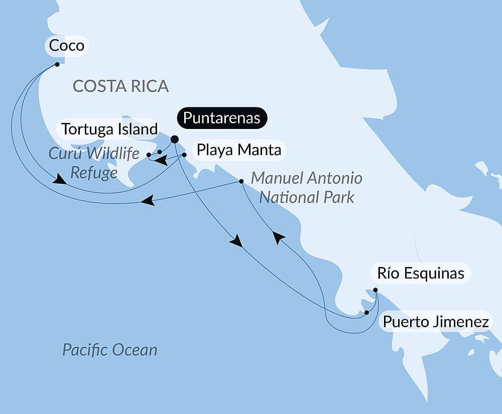 Costa Rica by Sea: Wildlife and Rainforests of the Pacific Coast – with Smithsonian Journeys