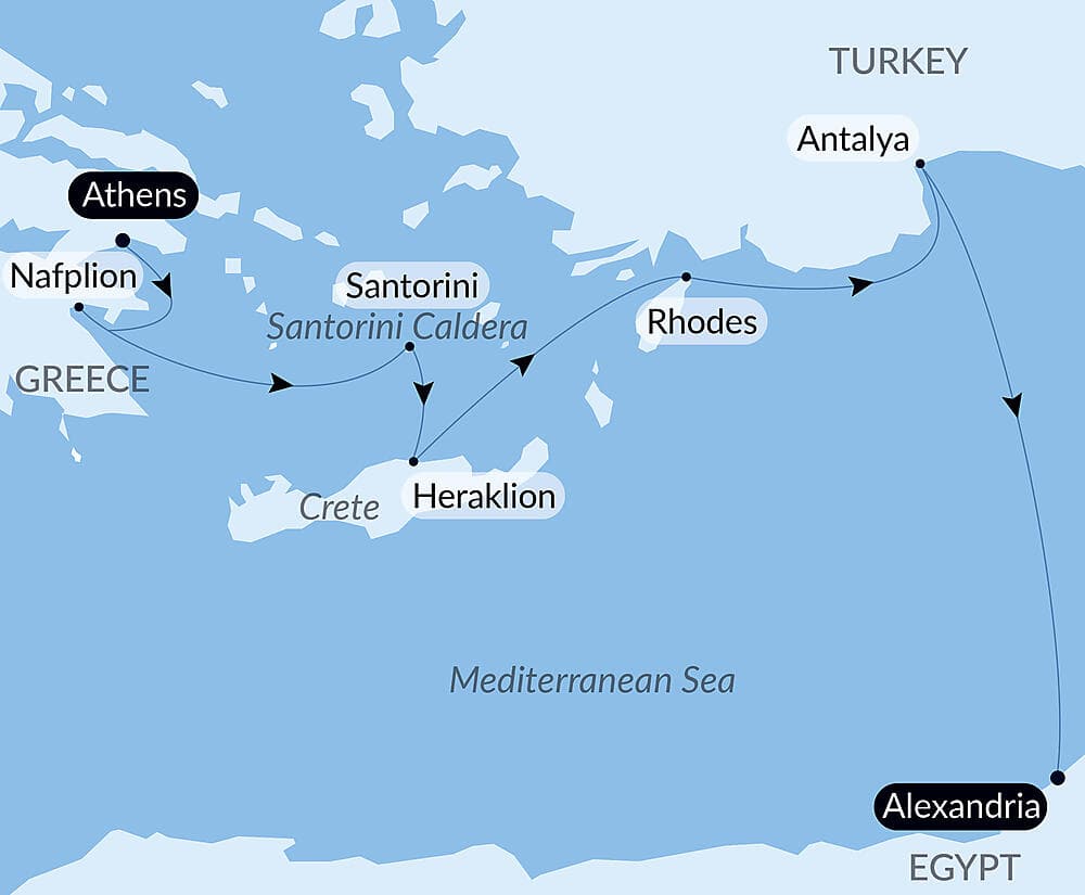 Eastern lights and islands of the Aegean Sea  null