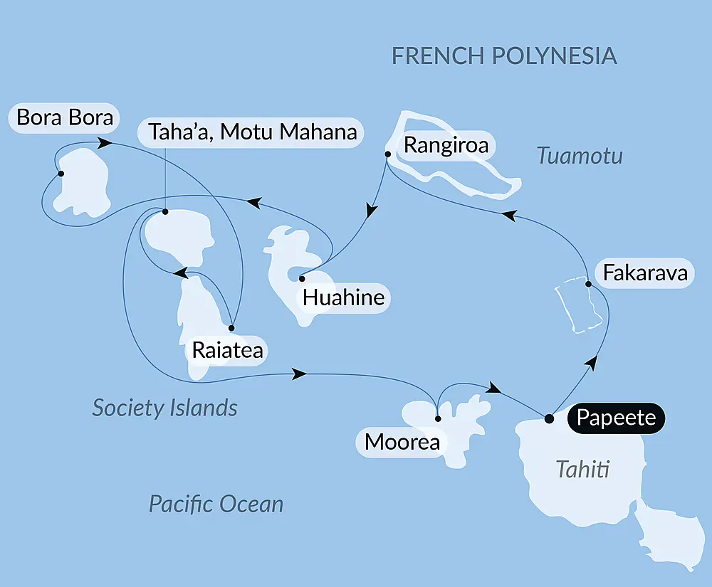 Society Islands & The Tuamotus null