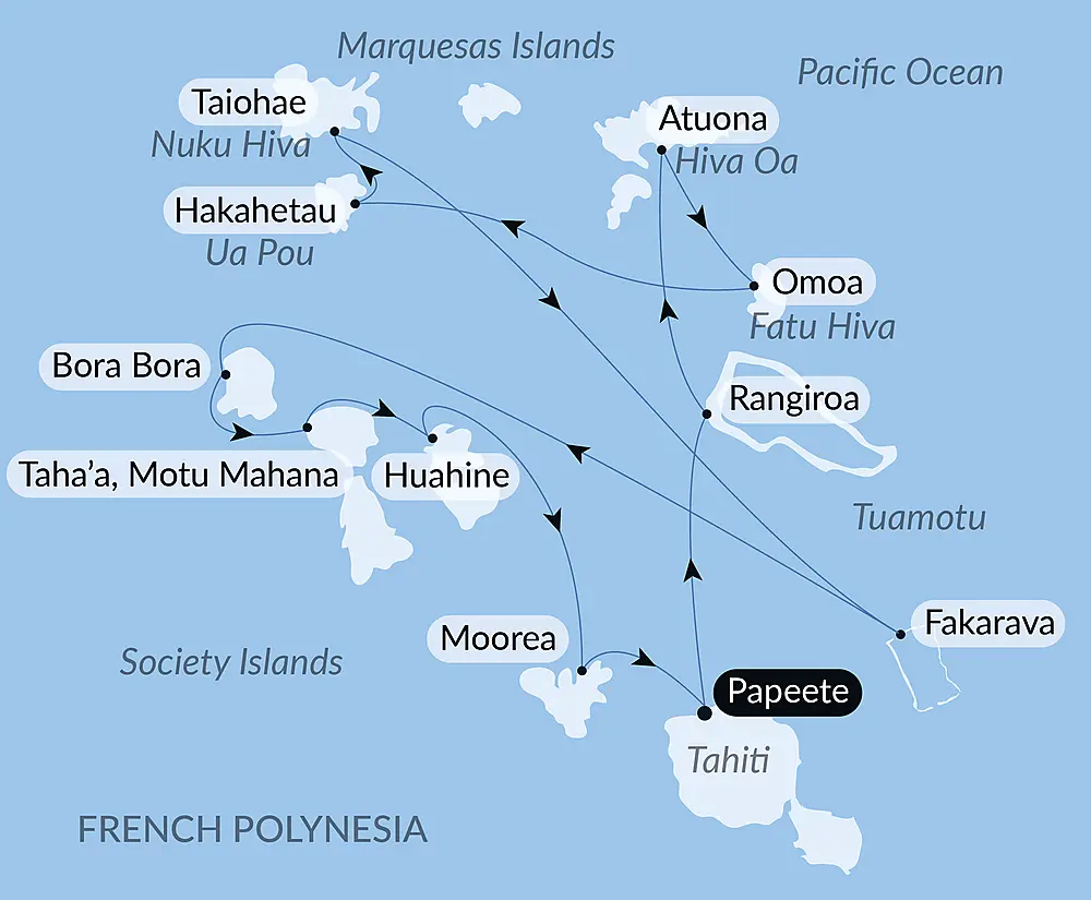 Marquesas, The Tuamotus & Society Islands