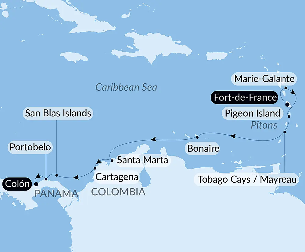 Panama, Colombia & Caribbean Islands