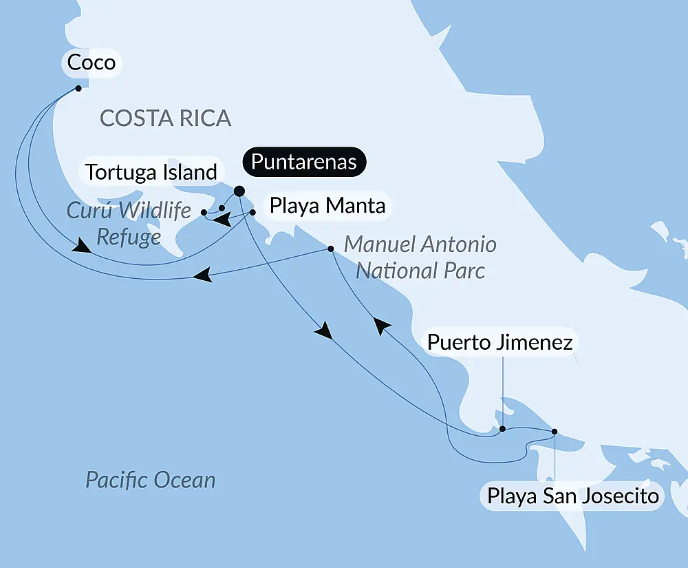 Pacific Coast of Costa Rica