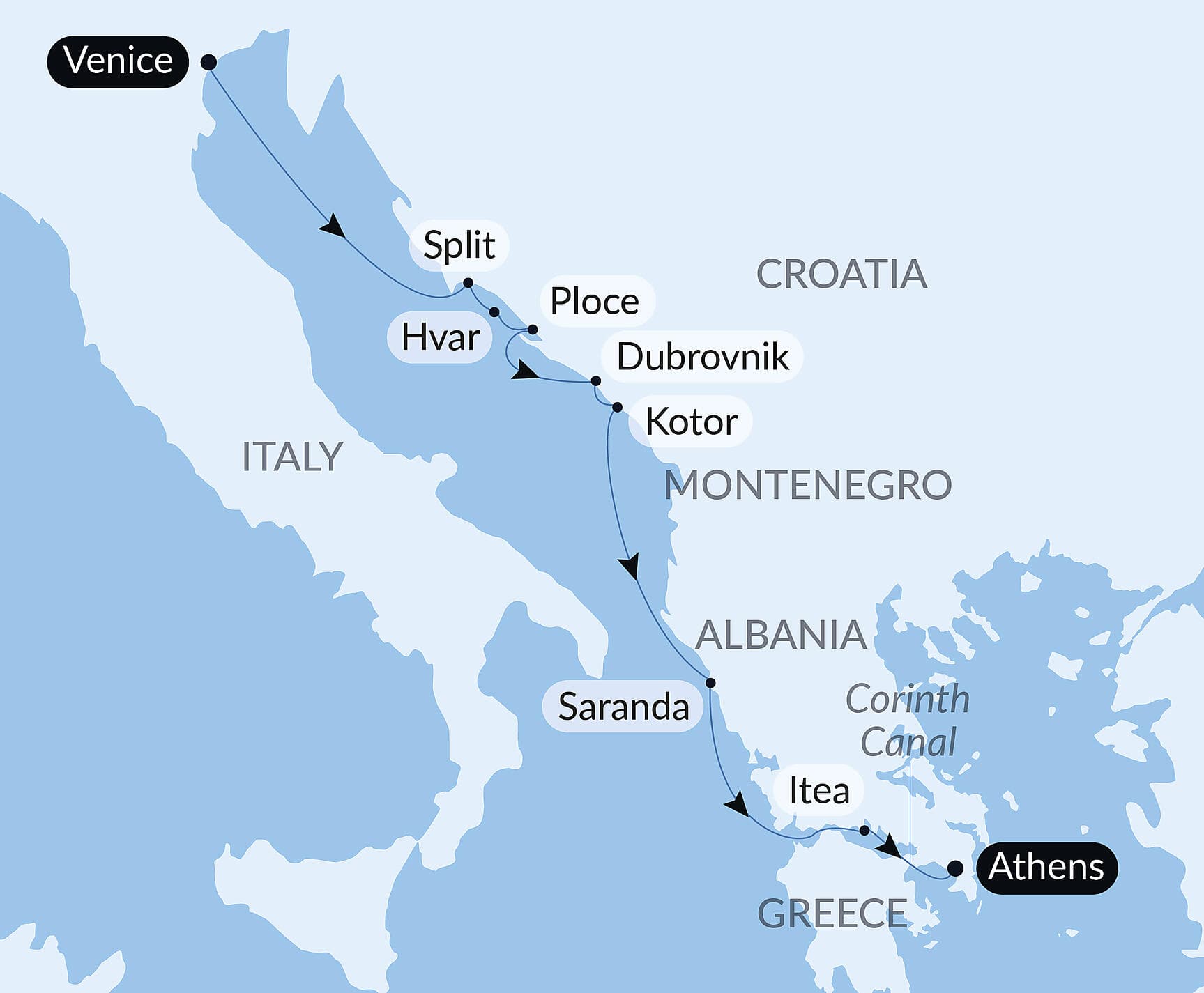 Cruising the Dalmatian Coast and the Ionian Sea: Venice to Athens – with Smithsonian Journeys