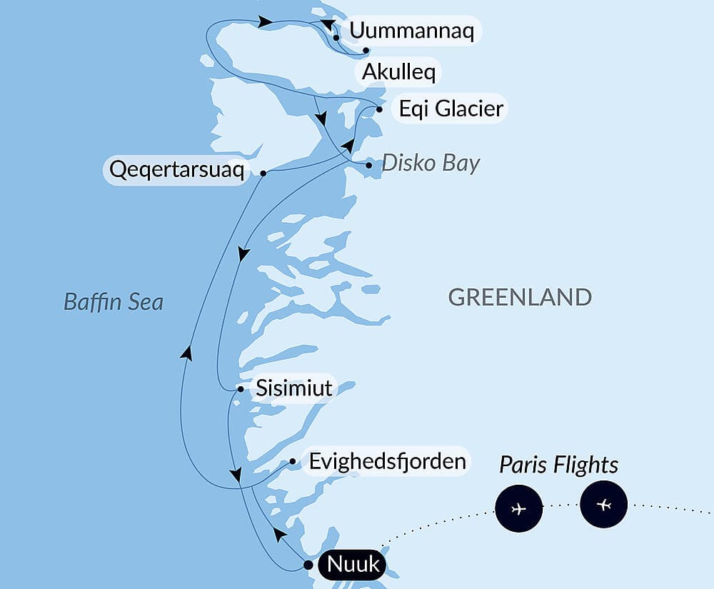 Disko Bay and Inuit villages null