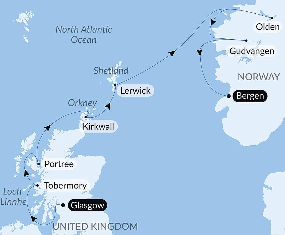 Scottish Isles and Norwegian Fjords Voyage – with Smithsonian Journeys null