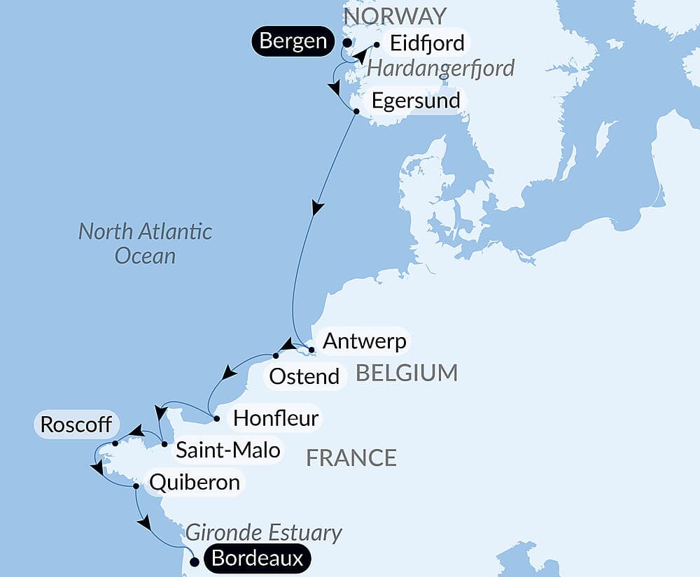 From the Norwegian fjords to the Bay of Biscay