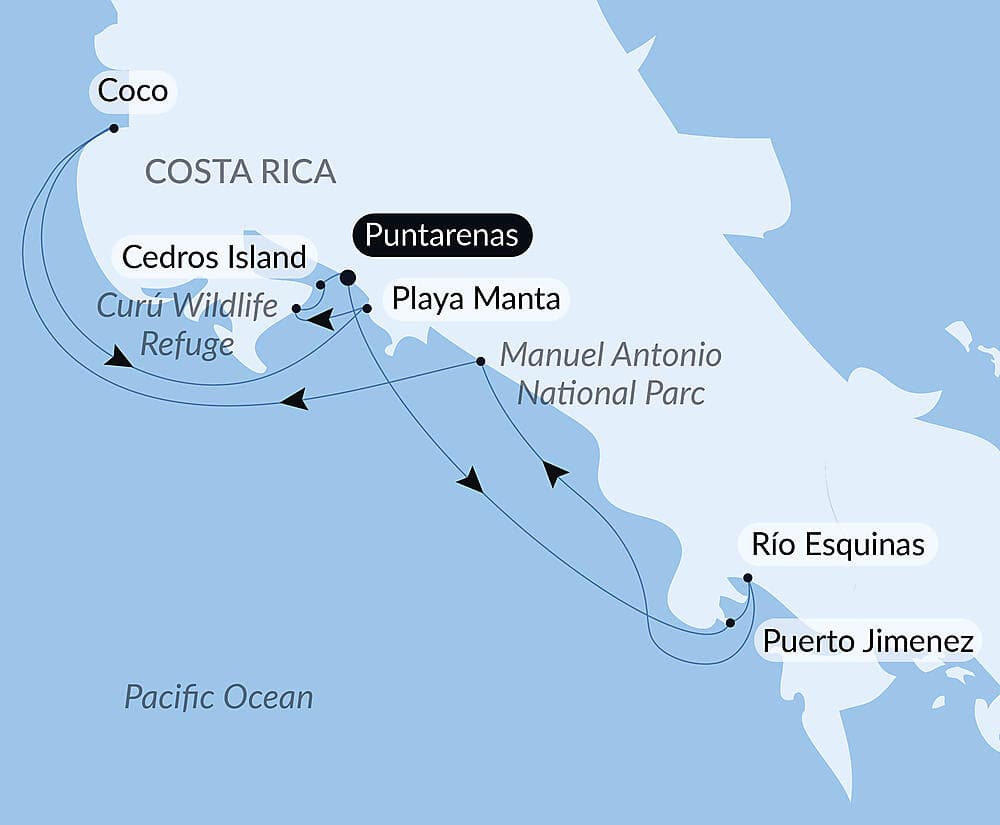 Pacific Coast of Costa Rica null