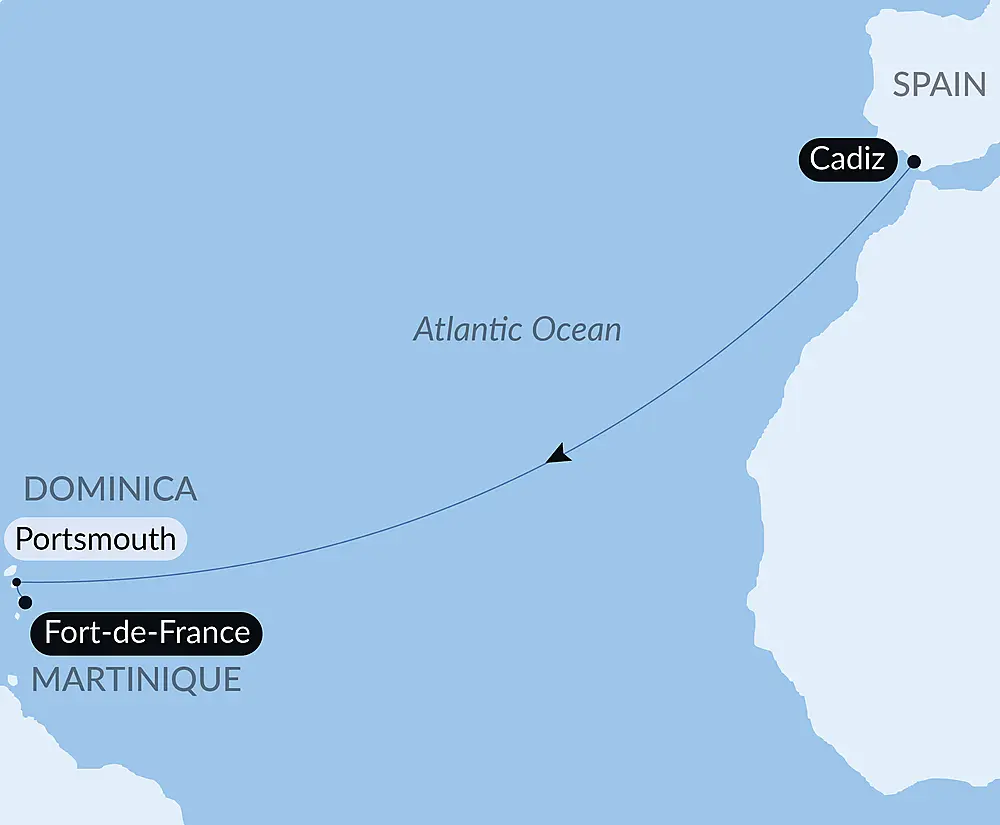 Ocean Voyage: Cadiz - Fort de France